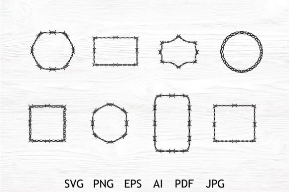 Barbed Wire Frames SVG Bundle Review