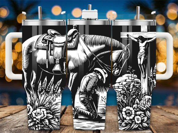 Christian Cowboy: A Laser File with Personality for Stanley Tumblers