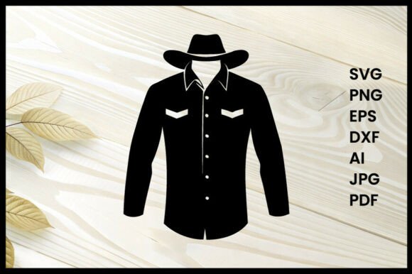 Cowboy Shirt Silhouette Illustration: A Designer’s Practical Take
