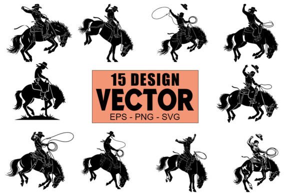 Embroidery Review: Cowboy Riding Vector Bundle for Real Projects