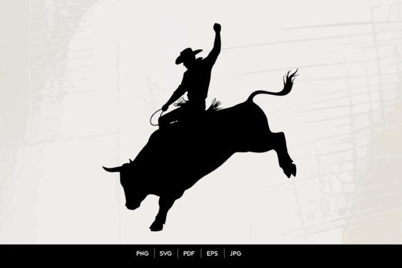 Rodeo Cowboy Bull Riding Silhouette Review
