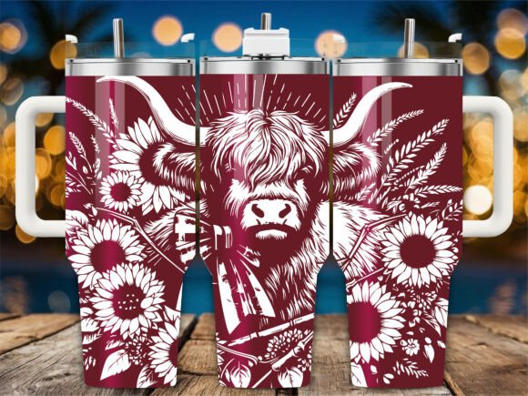 Western Highland Cow Embroidery Design Review
