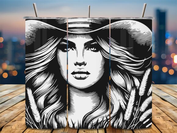 Western Woman Portrait Review for Embroidery Projects